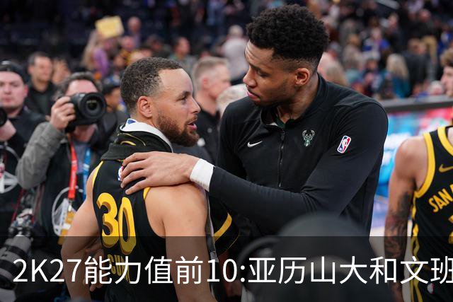 2K27能力值前10:亚历山大&文班&约基奇97 东契奇96 库里&杜兰特93